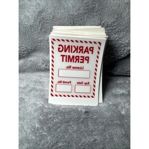 83 Pcs 2X3 Inch Parking Permit Window Stickers